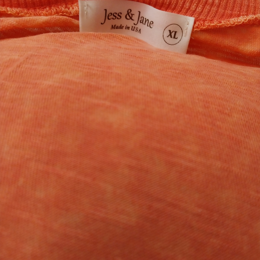 Orange Abstract Print Shirt - Picture 6 of 9